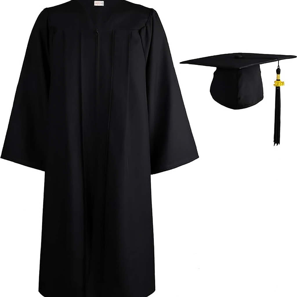 Cap, Gown & Tassel Only